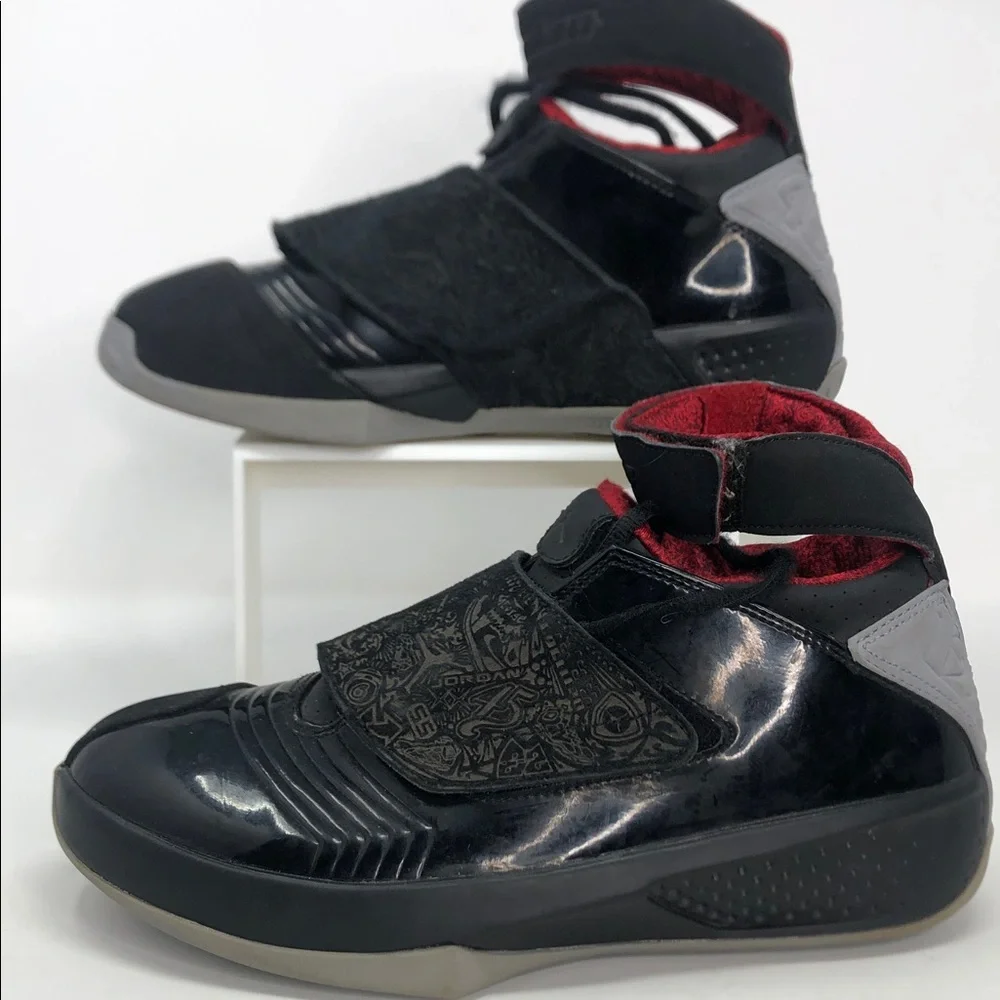 Air Jordan 20 XX Retro Stealth 2015 Black Red 310455-002 Men’s Sneakers - Size 9